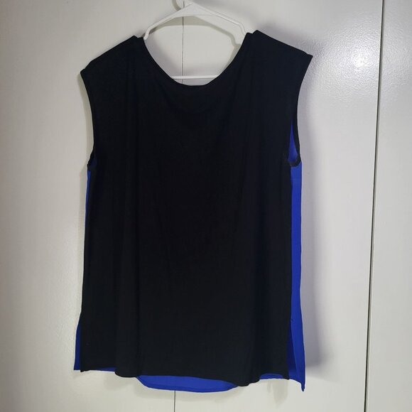 Brixon Ivy Shirt Womens Medium Royal Blue Black Sleeveless Round Neck - Picture 3 of 9